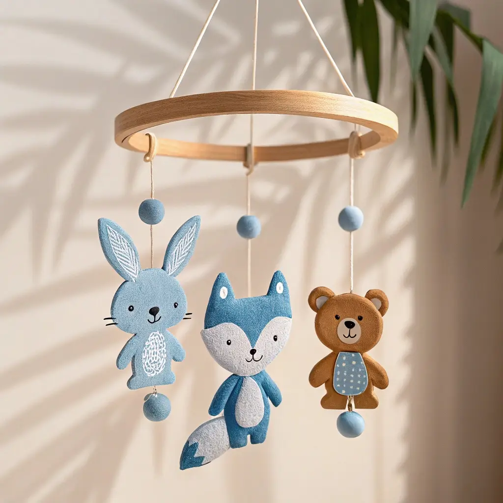 Mobile Forêt Enchantée - Bleu